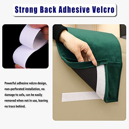 Non-Slip Head Pillow for Recliners - Neck Support Cushion with Velvet Cover for Pain Relief at Home, Office and Travel (Green) - color: Green