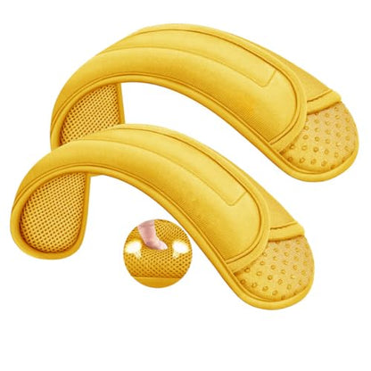 ZINZ 2-Pack Universal Shoulder Pad with Ultra Thick Cushion for Bag Luggage Bag Crossbody, Plus Long & Anti-Slip & Breathable,Yellow - color: Yellow