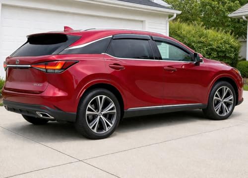 2023-2026 Tape-on Rain Guards for Lexus RX Side Window Deflector Visors 350 350h 500h F Sport Premium Luxury Durable Tinted Vent Shade 2024 2025 - size: For Lexus RX 2023-2026
