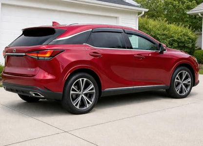 2023-2026 Tape-on Rain Guards for Lexus RX Side Window Deflector Visors 350 350h 500h F Sport Premium Luxury Durable Tinted Vent Shade 2024 2025 - size: For Lexus RX 2023-2026