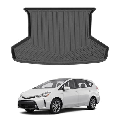 Mixsuper Custom Fit Cargo Liner for 2012-2017 Toyota Prius V, All Weather Rear Cargo Mat Trunk Liners Tray Black - size: Fit for Toyota Prius V 2012-2017