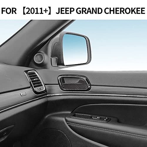 CheroCar for Jeep Grand Cherokee Inner Door Handle Bowl Trim Cover Decoration for Jeep Grand Cherokee 2011-2025, Interior Accessories (Carbon Fiber)