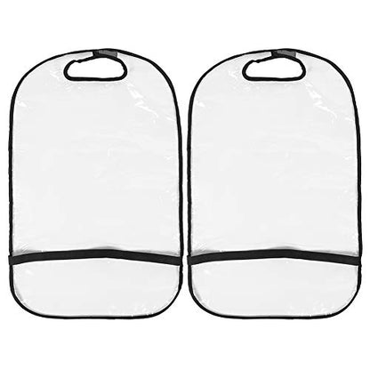 Acouto Kick mats Back seat Protector, 2Pcs Seat Back Cleaning Cover,Car Truck SUV Thicken Seat Back Protector Transparent Cover Child Baby Kick Mat Clean Keep