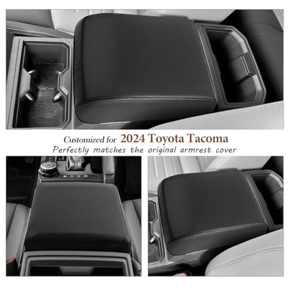 SKTU for 2024 2025 2026 Toyota Tacoma Center Console Cover 2024 2025 2026 Tacoma Armrest Cover 2024 2025 2026 Tacoma Center Console Pad Toyota Tacoma 2024 2025 2026 Accessories Console Cushion (Black) - color: 2024-2026 Tacoma Black