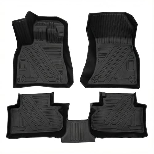 YQ Floor Mats for 2018-2026 Audi Q5, Q5 Sportback, SQ5, SQ5 Sportback, Q5 TFSI e (Not for Q5L), Audi Q5 Accessories 3D TPE Waterproof Anti-Slip Odorless All Weather Front&Rear 2 Row Floor Liners - size: For Audi Q5 2018-2026
