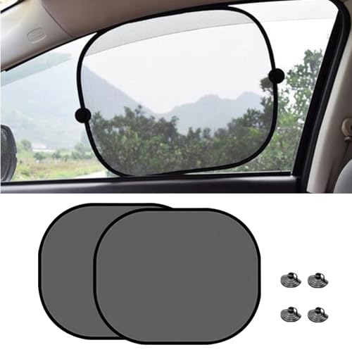 2PCS Car Window Shad, Universal Car Sunshade Side Window Cover, 17"14" Sun Glare and UV Rays Protection for Your Child, 17.2"x14"/2PCS - color: 17.2"x14"/2PCS