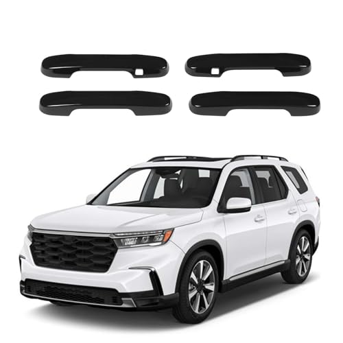 Car Exterior Door Handle Cover Protector Compatible with Honda Pilot 2023 2024 2025/ Honda Passport 2026 Accessories, ABS Auto Outside Door Handle Decorative Cover Trim, 4PCS (Glossy Black) - color: Glossy Black