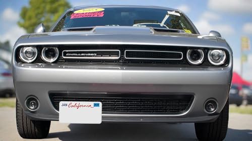 STO N SHO Front License Plate Bracket Compatible with 2015-2023 Dodge Challenger Non Wide Body with Adaptive Cruise - size: 2015-2023 NON WIDE BODY