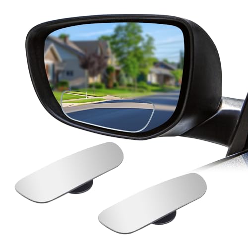 Rectangular Car Blind Spot Mirror, Adjustable Frameless HD Convex Rearview Side Mirror for Enhanced Safety, Universal Removable Wide Angle Auxiliary Mirrors Accessories for Vehicle (DM-070) - size: Rectangular