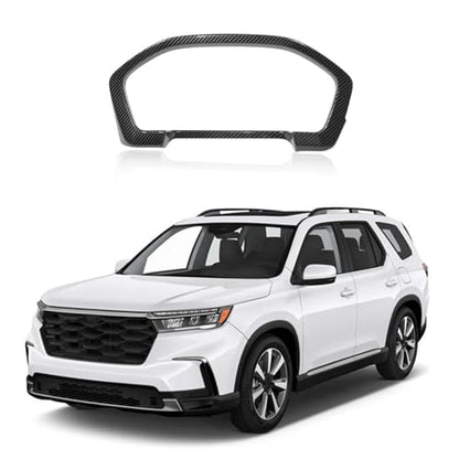 Dashboard Meter Panel Frame Trim for Honda Pilot 2023 2024 2025/ Honda Passport 2026 Accessories, ABS Car Center Console Dashboard Meter Decor Cover, 1Pcs (Carbon Fiber Pattern)
