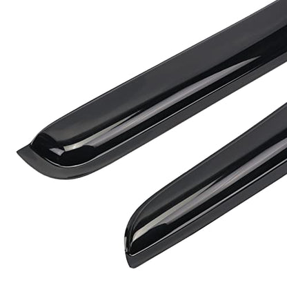 Window Visor Tape-on Side Wind Window Deflectors for Trucks 2005-2021 Nissan Frontier Super/Crew Cab, Rain Guards, Window Visors for Cars, Vent Deflector 4 pcs 94407 - size: 2005-2021 Nissan Frontier Super/Crew Cab