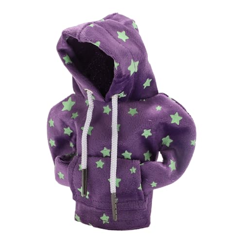 Universal Shift Knob Cover Star Glow in the Dark Pattern Gearstick Hoodie Shifter Lever Knob Hoodie for Car RV Truck SUV Fabric Purple - color: Purple