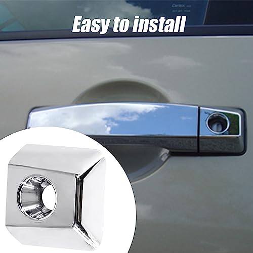 Chrome Door Handle Keyhole Frame Cover Compatible with 2004-2019 Armada Titan 80647-ZC00A 80647-9FU0B