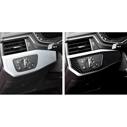 NVCNX Real Carbon Fiber Compatible with Audi B9 A4 S4 2017-2025 / A5 S5 RS5 2018-2025 2019 2020 2021 2022 2023 2024 Dash Dashboard Driver Side Panel Trim Cover Sticker Decal Interior Accessories 1PC - color: Dash Driver Side Panel Trim