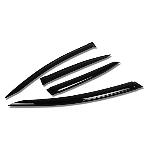 Auto Dynasty Rain Guards Tape-On Compatible with 2012-2015 Honda Civic 4Dr Sedan 4pcs Window Visor Deflector - size: 12-15 Honda Civic 4-Door Sedan