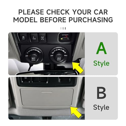 Car Carbon Fiber Decal Reading Light A ABS Sticker Cover Interior Trim Accessories for Toyota 4Runner SUV 2010-2025 Black - color: Reading Light a
