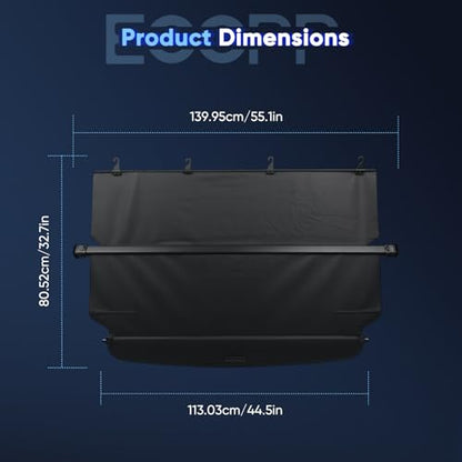 ECCPP Cargo Cover 2003 2004 2005 2006 Fit for Honda for CR-V Rear Trunk Cover Shade Luggage Tonneau Security Cover - style: 2003-2006 for Honda for CR-V