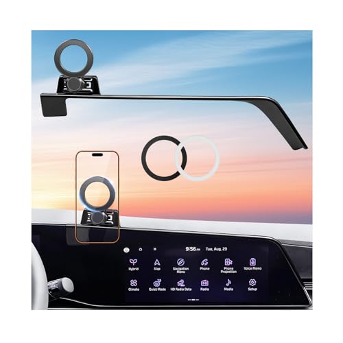 Car Phone Holder for KIA NIRO/EV/Hybrid 2026 2025 2024 2023 (Only for 8/10.25-Inch Screen) 360° Rotation Magnetic Cell Phone Mount, Compatible with Magsafe, Does Not Affect Air Vent - style: Fit for 2023-2026 Niro/EV/Hybrid, 8/10.25-Inch