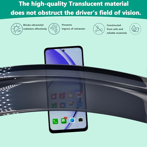 Window Visors Rain Guards Compatible with 2018-2024 Volkswagen (VW) Tiguan, Side Window Wind Deflectors Vent Shades Out-Channel Accessories, Dark Smoke 4 Pcs, 2019 2020 2021 2022 2023 - size: 2018-2024 VW Tiguan
