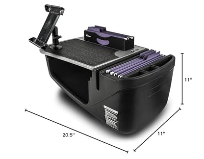 AutoExec AE-FMEF-TAB-GT Efficiency FileMaster Car Desk for Your Vehicle Workstation and Mobile Office, with Tablet Mount - color: Grey, style: Desk, Tablet Mount