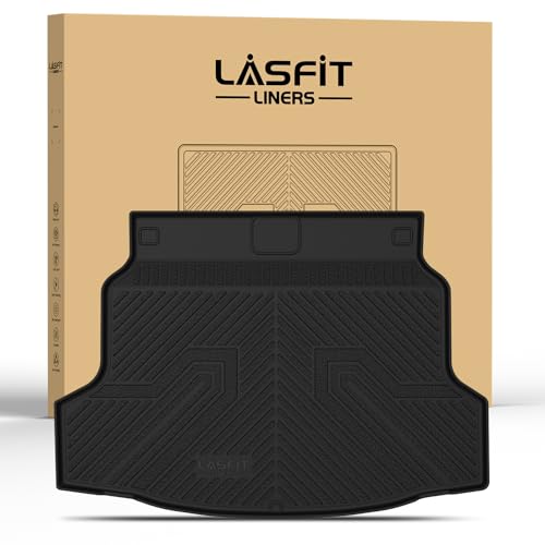LASFIT Trunk Mat for Honda Civic Hatchback Sport 2017-2021, All Weather TPE Custom Fit Trunk Liner Trunk Tray Cargo Mat Cargo Liner Cargo Tray (Not for Sport Touring) - style: 2）For Honda Civic Hatchback | 2017-2021 | Trunk Mat