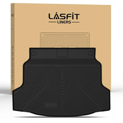LASFIT Trunk Mat for Honda Civic Hatchback Sport 2017-2021, All Weather TPE Custom Fit Trunk Liner Trunk Tray Cargo Mat Cargo Liner Cargo Tray (Not for Sport Touring) - style: 2）For Honda Civic Hatchback | 2017-2021 | Trunk Mat