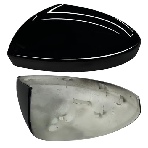 Moonlinks Compatible with Nissan Sentra 2020 2021 2022 2023 2024 Side Mirror Cover Replacement, Glossy Black Left Driver Side Clip-on Mirror Cap for Sentra S/SR/SV/Sense/Advance/Exclusive - color: Left Black