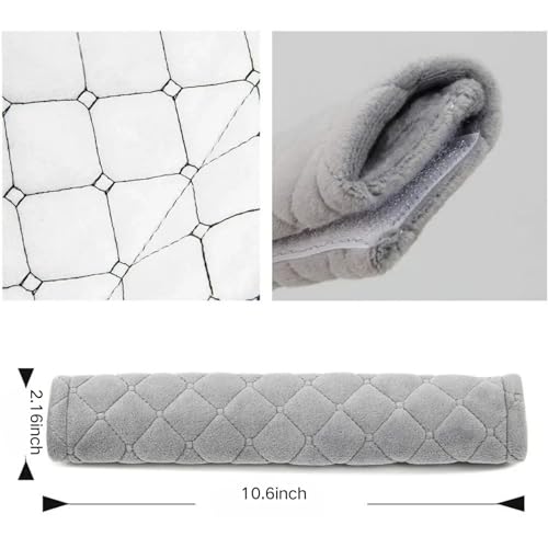 2 Pack Soft Car Seat Belt Shoulder Pads, Comfort Seatbelt Covers, Universal Fit for Cars, SUV, Backpack, Protect Neck and Shoulder from Rubbing (Grey)