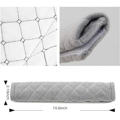 2 Pack Soft Car Seat Belt Shoulder Pads, Comfort Seatbelt Covers, Universal Fit for Cars, SUV, Backpack, Protect Neck and Shoulder from Rubbing (Grey)