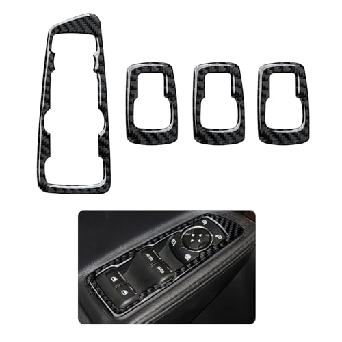 Car Window Lift Switch Sticker Carbon Fiber Decal Interior Trim Cover for Ford Explorer Sport 2010-2015 Accessories - color: Window Lift Switch