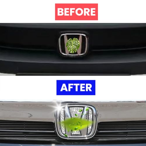 Bling Crystal Car Front Emblem Cover Sticker Compatible with Honda 10th Gen Civic Sedan 2022 2021 2020 2019 2018 (car Front Logo) - color: Car Front Logo
