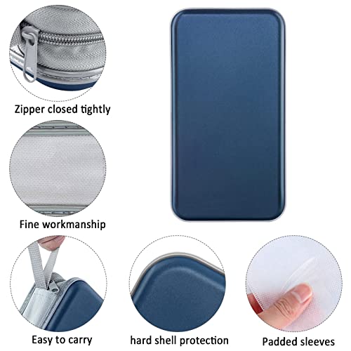 Siveit CD Case, DVD Case Holder 96 Capacity Hard Plastic CD DVD Disc Cases Storage Binder Wallet for Car Home Office Travel (Dark Blue) - color: Dark Blue