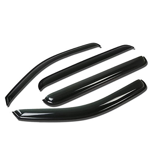 Auto Dynasty 4Pcs Tape-On Window Visor Rain Guard Compatible with 2005-2012 Nissan Pathfinder, Rain Shields Vent Shade Wind Deflector, Acrylic - size: 05-12 Nissan Pathfinder