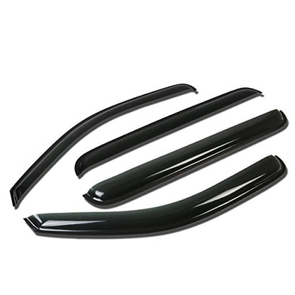 Auto Dynasty 4Pcs Tape-On Window Visor Rain Guard Compatible with 2005-2012 Nissan Pathfinder, Rain Shields Vent Shade Wind Deflector, Acrylic - size: 05-12 Nissan Pathfinder