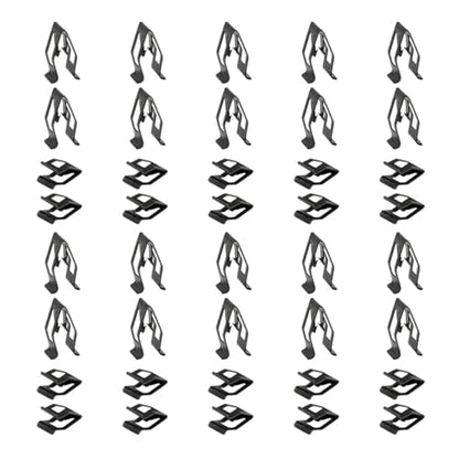 40PCS Car Metal Retainer Clips, Front Console Dashboard Metal Retainer, Car Console Trim Retainer Clip, Automotive Universal Dashboard Retainer Replacement Interior Accessories (40PCS) - color: 40PCS