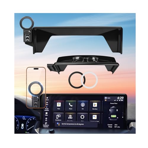 Car Phone Holder for Honda Accord 11th Gen Hybrid 2026 2025 2024 2023 (Only for 12.3-Inch Screen) 360° Rotation Magnetic Cell Phone Mount, Compatible with Magsafe, Does Not Affect Air Vent - style: Fit for 2023-2026 Accord, 12.3-Inch