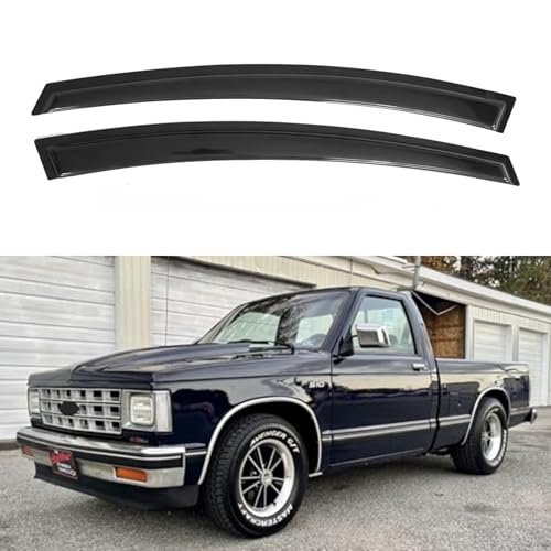 IG Window Visors Fit for 1982–1990 Chevrolet S10/GMC S15, 1983-1994 S10 Blazer/S15 Jimmy, Out-Channel Rain Guards Vent Wind Deflectors 2PC, 1985-2005 Chevy Astro/GMC Safari, 1991-1993 GMC Sonoma - size: 1982-1990 S10/S15 & 1985-2005 Astro/Safari