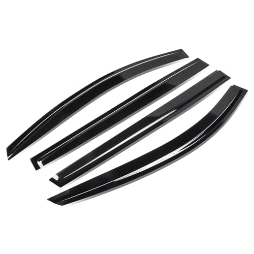 Auto Dynasty 4Pcs Tape-On Window Visor Rain Guard Compatible with 2021-2024 Toyota Sienna, Rain Shields Vent Shade Wind Deflector, Acrylic - size: 21-24 Toyota Sienna
