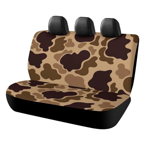 Duck Vintage Camouflage Car Rear Seat Covers for Women Men Car Back Seat Cover Protector Non-Slip Rear Bench Cover Universal Fit for Car Auto Truck - color: Duck Vintage Camouflage, size: 120x59x76cm