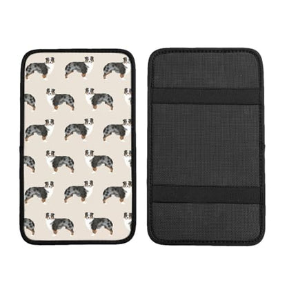 Australian Shepherd Auto Center Console Cover Universal Car Armrest Pad Waterproof Women Men Automotive Interior Accessories for Most Vehicle SUV - color: Australian Shepherd
