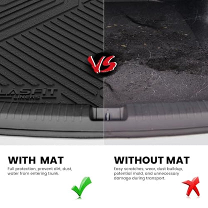 LASFIT Cargo Mat for Dodge Charger Daytona 2024 2025 Scat Pack & R/T (Fit 2-Door, Not for 4-Door), All Weather TPE Custom Fit Trunk Mats Cargo Liners, Black - style: 5) Charger Daytona | 2024-2025 | Trunk Mat