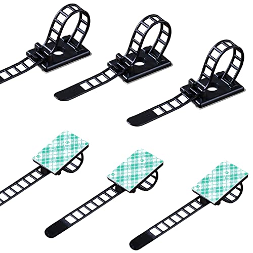 200 Pieces Cable Management Desk Wire Organizer Cable Ties Zip Ties Adhesive Cord Clips Cord Keeper Desk Wire Management - size: 200 Pieces