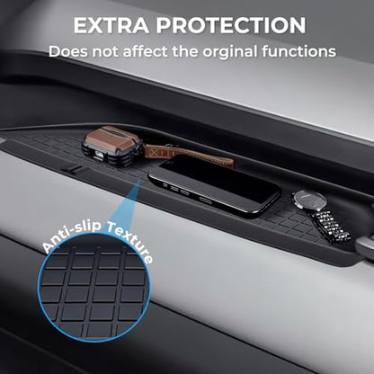 Passenger Storage Organizer Mat for Toyota RAV4 2026, Interior Accessories Center Console Glove Box Organizer Tray Silicone Anti-Slip Passenger Protective Cover Pad for 2026 RAV 4, Black - style: Fits for Toyota RAV4 2026, B