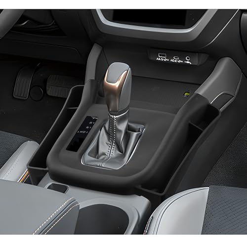 Center Console Organizer Side Pockets Fit for 2025 2026 Subaru Forester Accessories Gear Shift Cover Organizer Seat Gap Storage Box Wireless Charging Silicone Protective Pad (Not for Base & Wildness) - color: 2025 2026 Forester Gear Shift Cover Organizer
