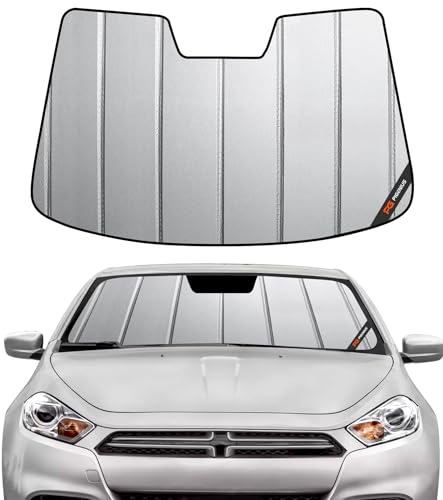 Pigenius Windshield Sunshade for Dodge Dart 2013-2016 Front Window Shade - Safeguard - color: Gray, size: 2013-2016 Dart