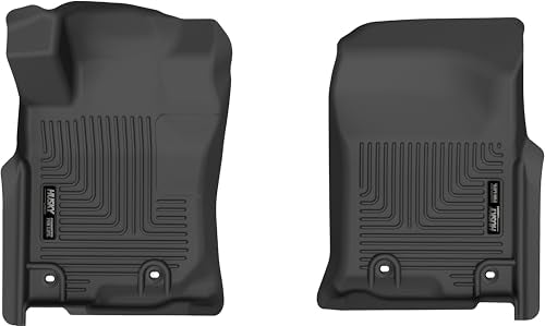 Husky Liners Weatherbeater Floor Mats | Fits 2013-2024 Toyota 4Runner, 2014-2023 Lexus GX460 | Front Row, 2-pc Black - 13721 - style: 2013 - 2024 4Runner & GX460 Front Row