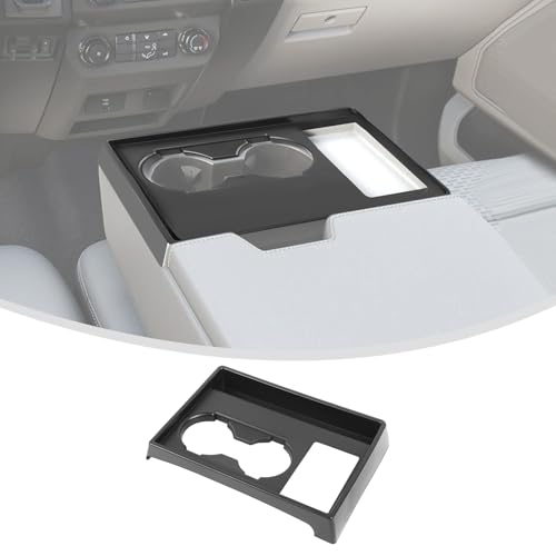 Linskip Jump Seat Console Organizer Tray Compatible with 2015-2020 F150 XL & XLT Base & 2017-2022 Ford F250 F350 F450 F550 XL & XLT Base, Seat Cup Holder Organizer Tray, Interior Accessories - color: Jump Seat Console Organizer