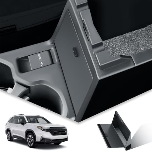 BIBIBO for 2025 2026 Subaru Forester Center Console Organizer for 2025 2026 Subaru Forester/2026 Forester Wilderness Armrest Hidden Storage Box Secret Compartment Insert Tray Forester Privacy Space - color: Black-Hidden Box