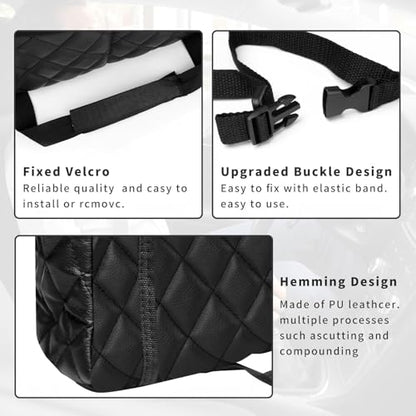Car Handbag Holder Between Seat Durable Leather Seat Back Organizer Pet & Kids Driver Storage Netting Pouch Driver Storage Netting Pouch (Upgraded Black B) - color: Upgraded Black B