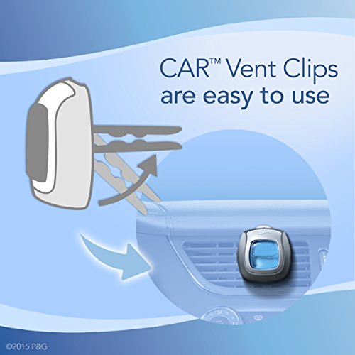 Febreze Car Vent Clip Air Freshener, Gain Original, 0.037 Pound - size: 3 Count (Pack of 1)